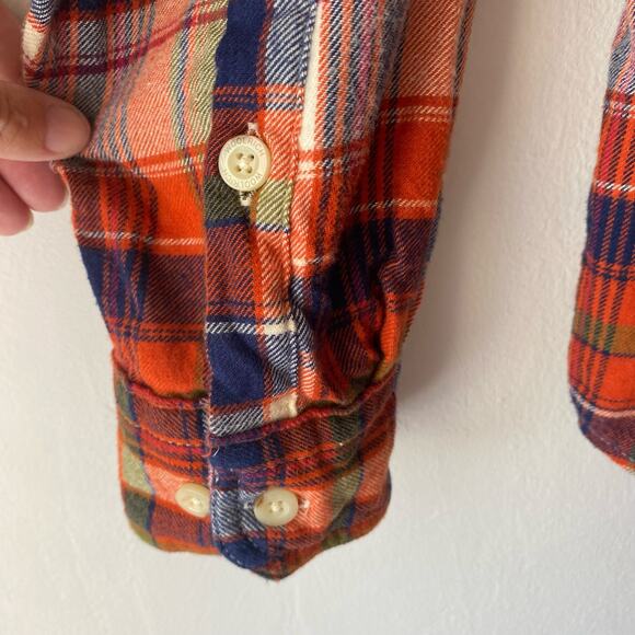 Woolrich Men Plaid Flannel Button Down Shirt SZ L Fall Outdoors Hiking Cabincore - Picture 5 of 11